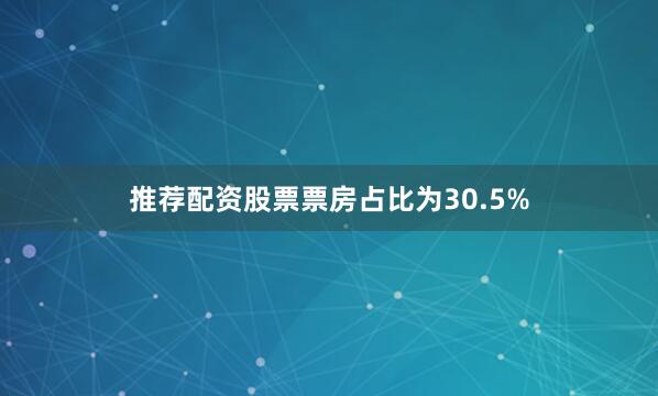 推荐配资股票票房占比为30.5%